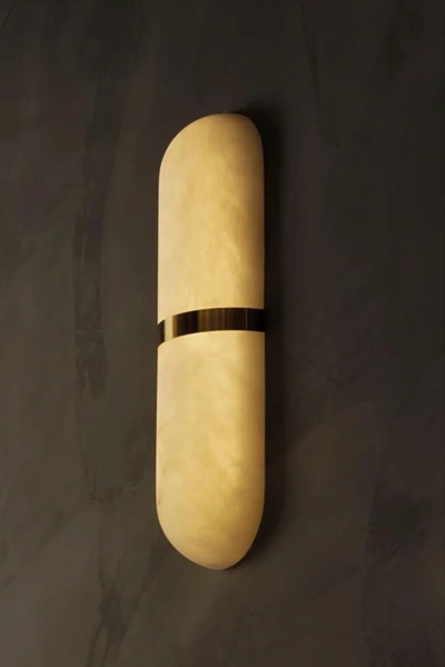 Wall light Andorra W1 Alabaster Spanish Marble LED 5W BRS
