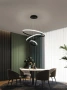 Pendant lamp Crown 3 Ring Black 5K