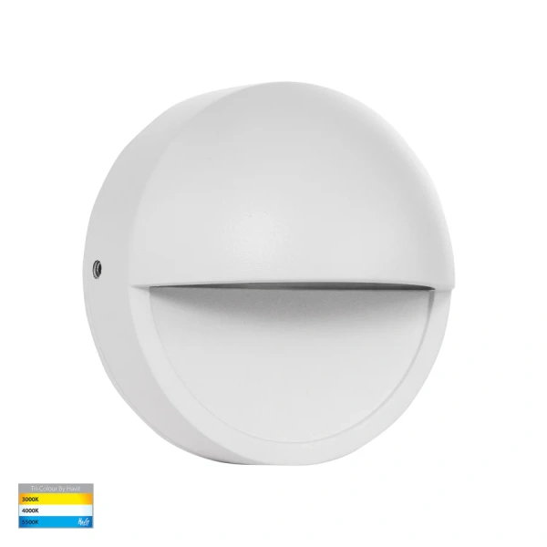 Step light Veko White with Eyelid HV2928T-WHT-240V IP65
