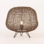 Table lamp Nerina Rattan E27 Brown