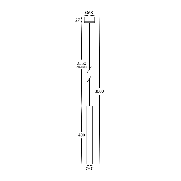 Ceiling lamp Henger Cylinder LED 6W HV5898T-WHT CCT Dim Ceiling lamp Henger Cylinder LED 6W HV5898T-WHT CCT Dim