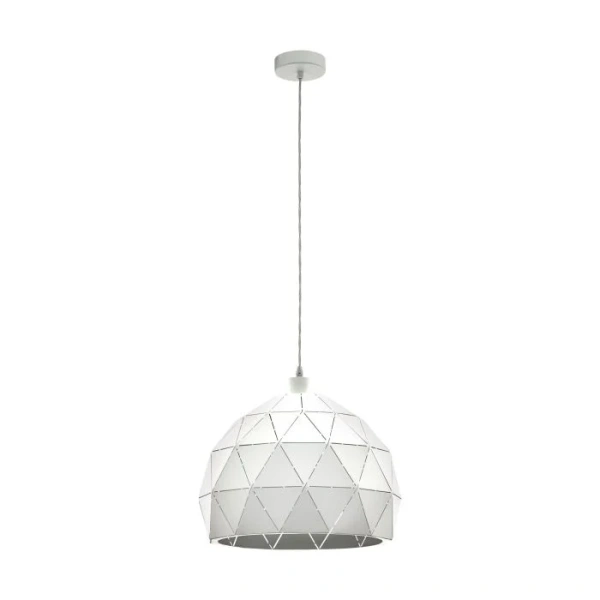 Pendant lamp Roccaforte E27 D40 WHT