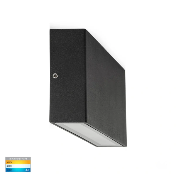 Wall light Essil BLK Fixed Down LED HV3645T-BLK IP65