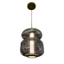 Pendant lamp Pavo LED 18W Alabaster BRS