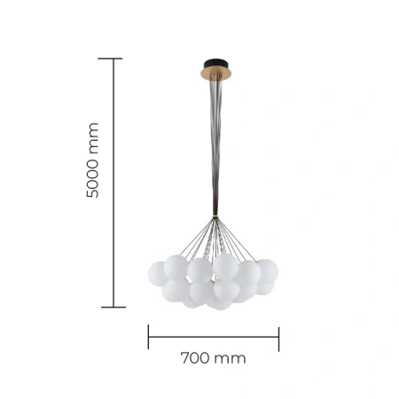 Pendant lamp Solara 19 G9 Marble style