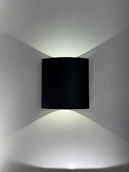 Wall light Herron IP54 6W 3K up and down BLK Wall light Herron IP54 6W 3K up and down BLK