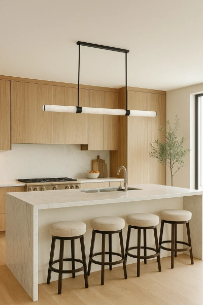 Pendant lamp MADISON Spanish Marble LED 40W 3CCT L150 BLK