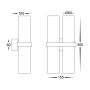 Wall light Luz WHT 3CCT Up-Down HV10392T IP65