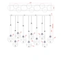 Pendant lamp Meteor 10 light Bar LED 45W 3K GL