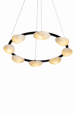 Pendant lamp Miraflores P8 Alabaster Spanish Marble D80 LED 40W CCT Dim BL