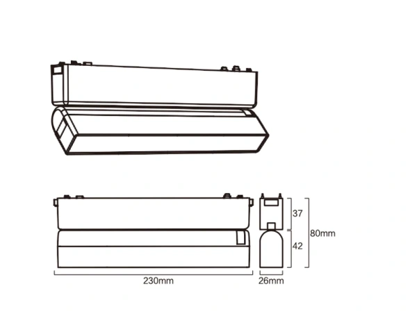 Track Opal Line Adjustable Z3080-10.OP.CCT.BK 48V 10W WIFI