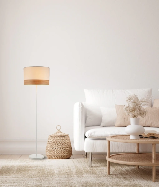 Floor lamp TAMBURA11FL E27 WHT