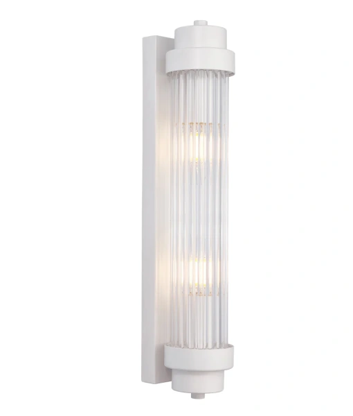 Wall light VARILLAS5 Up-Down Clear Glass Rod White 10W
