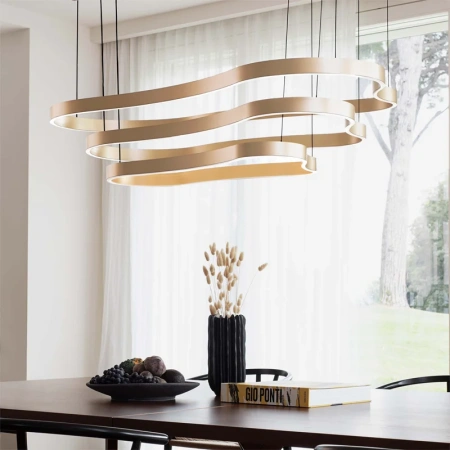Pendant lamp Waves 3 SP LED 54W 3K BL