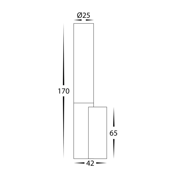 Wall light Akril LED 3W 12V D25 BL