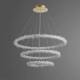 Pendant lamp Glacier  3 Ring K9 Crystal LED 160W 3K Dim GL