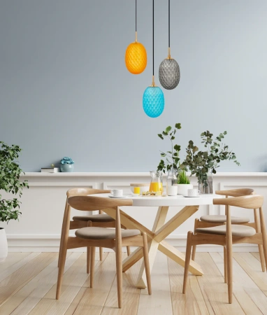 Pendant lamp KATHAL 1 E14 D15 OR