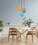 Pendant lamp KATHAL 1 E14 D15 OR