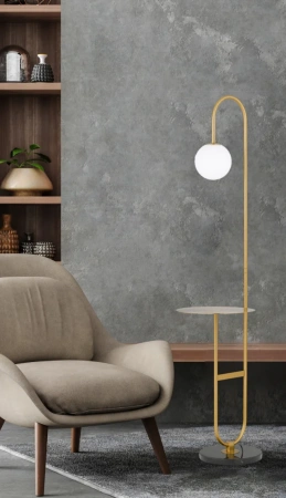 Floor lamp INEZ E27 H1530 with table