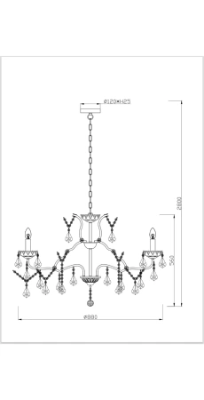 Pendant lamp FRIDA 12 E14 AB
