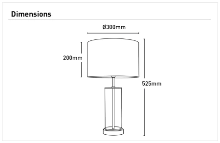 Table lamp Sonya B22 WHT