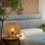 Table lamp Nerina Rattan E27 Brown