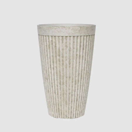 Elwood Set of 2 Tall Planters 1.0kg Ivory