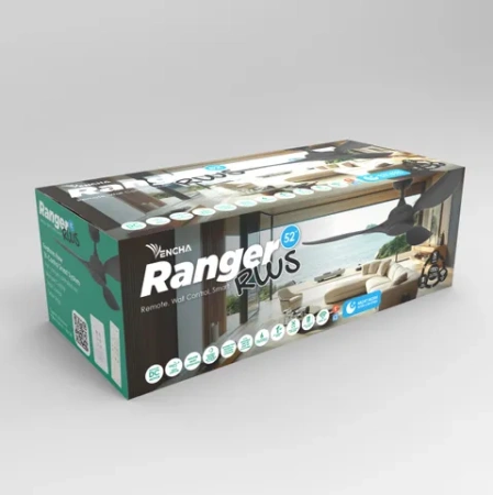 Ceiling Fan Ranger RWS 52 DC WiFi BLK