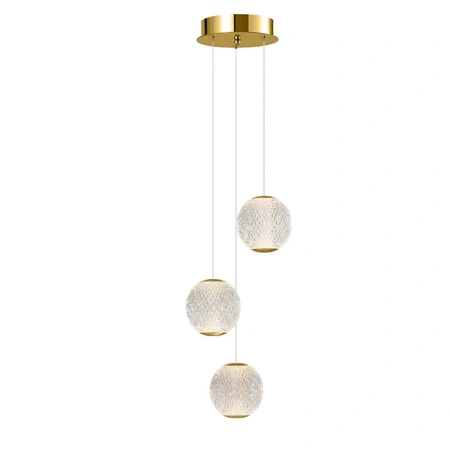 Langdon-3 Light LED Pendant Gold 3K