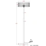 Floor light MEDICI 400mm GL