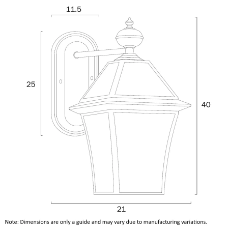 Wall light Rye 20 Solid Brass E27 H40 BRS