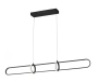 Pendant lamp Aura L1 LED 45W 3CCT L150 BK