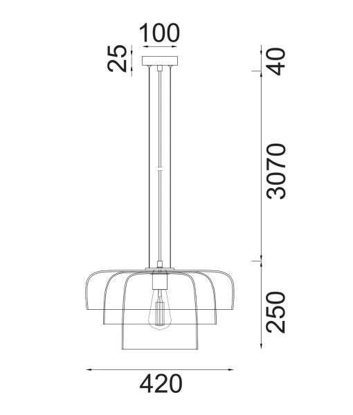 Pendant lamp GELATINA6 E27 D42 GN Pendant lamp GELATINA6 E27 D42 GN