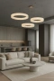 Pendant lamp Manzanera 3 Alabaster Spanish Marble LED 56W CCT BRS
