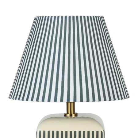 Table lamp Amaris Ceramic E27 Green Stripe