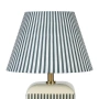Table lamp Amaris Ceramic E27 Green Stripe