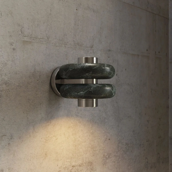 Wall lamp Aro Marble LED 6W Verde Tikal