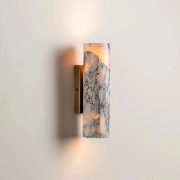 Wall lamp Lova marble G9 Aged brass
