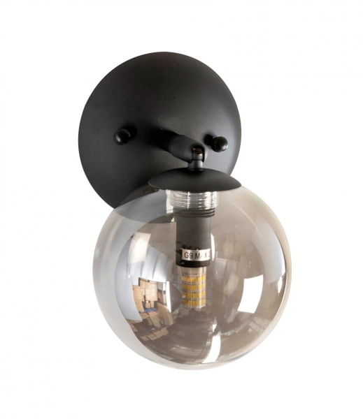 Wall light PASADENA-A1 Black-Smoke Glass Wall light PASADENA-A1 Black-Smoke Glass