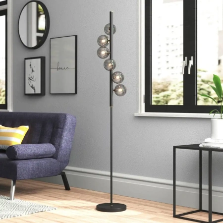 Floor lamp Midday FL 6L BLK