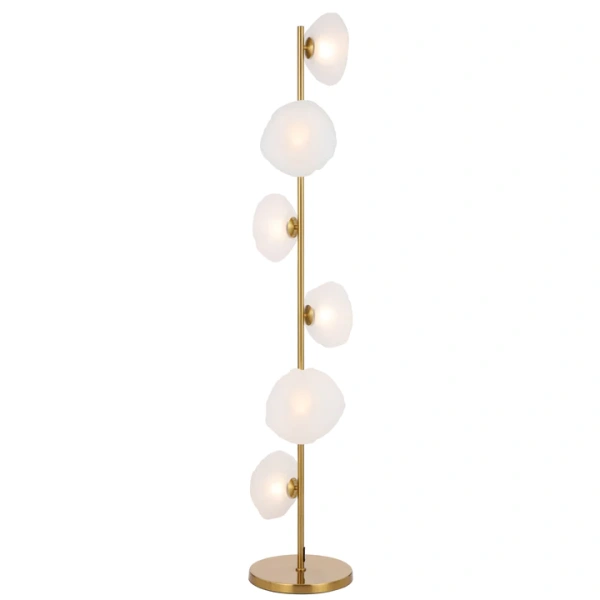 Floor lamp ZECCA 6 LTS D200 ANT GOLD FROST