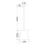 Pendant lighting DIABLO2 WHT