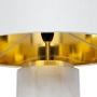 Table Lamp Paola Marble White w White Shade