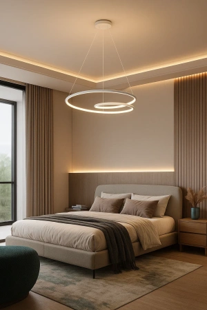 Pendant lamp Noize P80 LED 48W 3CCT WHT
