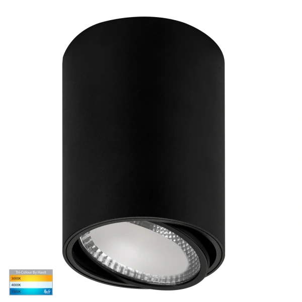 Surface downlight Nella BLK Adjustible 3CCT LED 18W IP54 Surface downlight Nella BLK Adjustible 3CCT LED 18W IP54