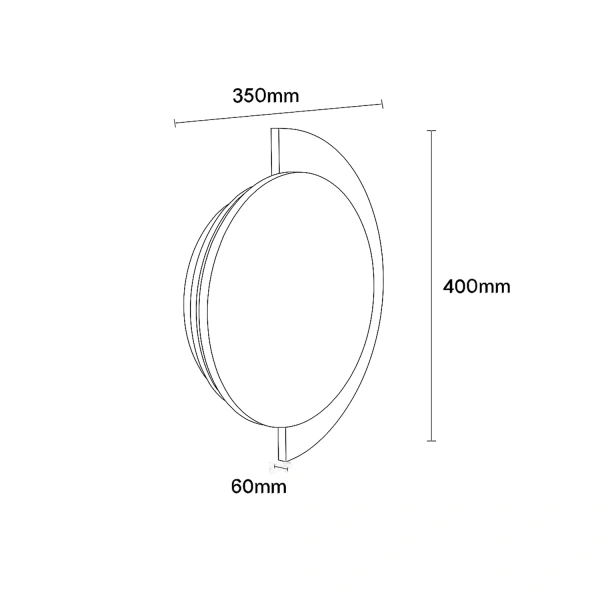 Wall lamp Eclipse Travertine LED 10W