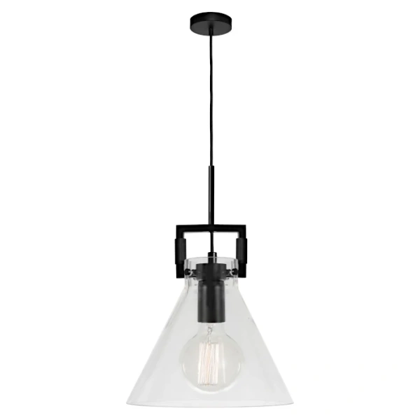 Pendant lamp Pierre 1lt E27 BLK Pendant lamp Pierre 1lt E27 BLK