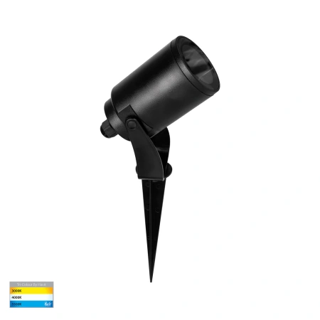 Spike light Niso Polycarbonate Black 5w LED 12V Tricol HV1482T-BLK