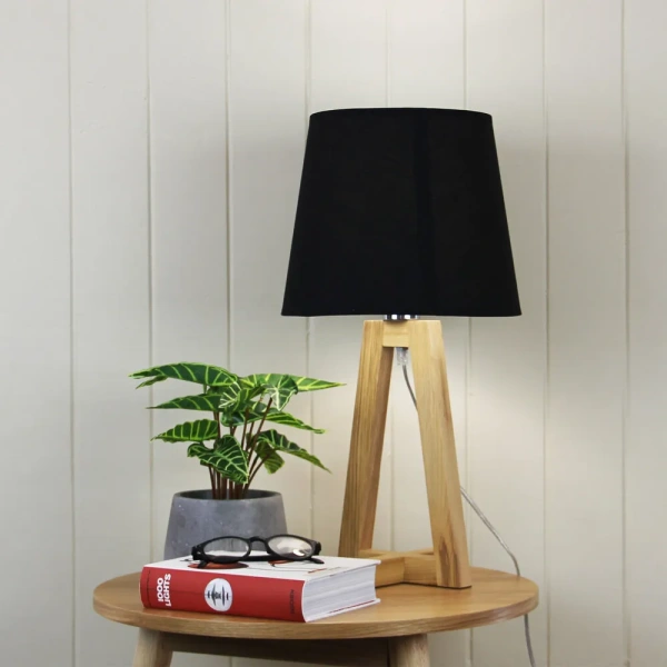 Table lamp EDRA w- BLACK COTTON SHADE