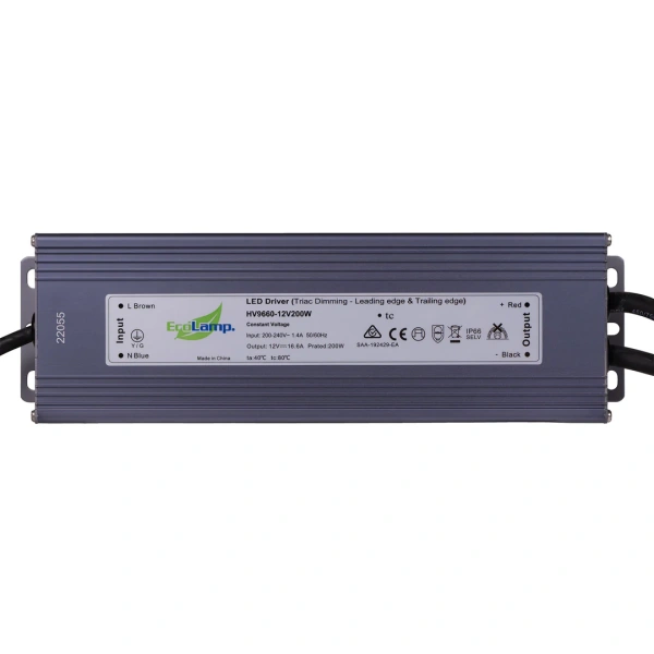 Driver LED HV9660-24V 200W IP66 Triac Dim